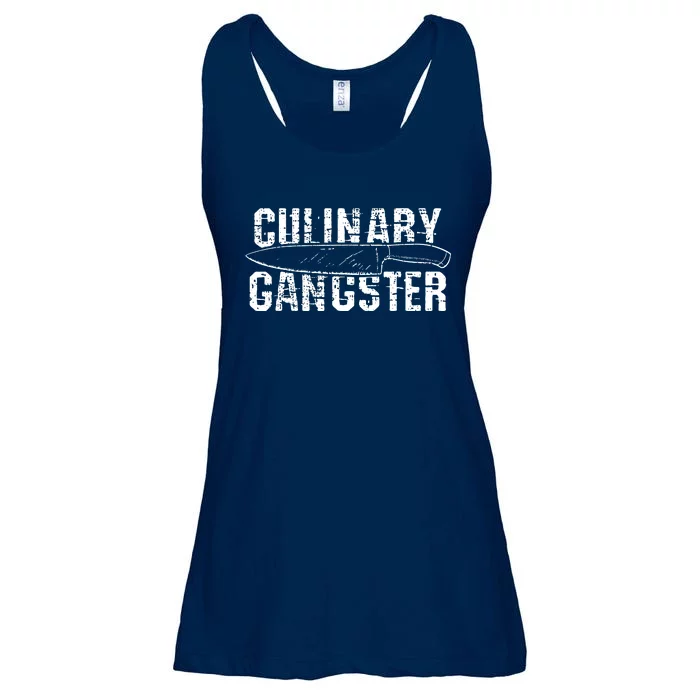 Culinary Gangster Chef Cook Kitchen Ladies Essential Flowy Tank