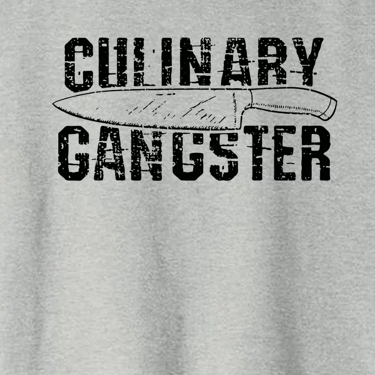 Culinary Gangster Chef Cook Kitchen Women's Crop Top Tee