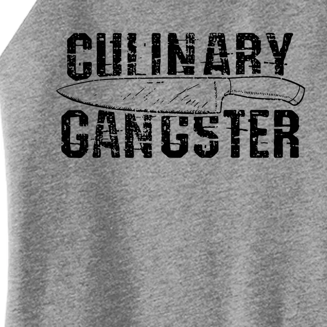 Culinary Gangster Chef Cook Kitchen Women’s Perfect Tri Rocker Tank