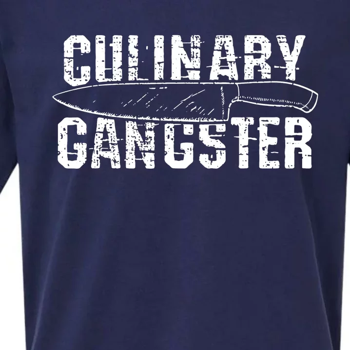 Culinary Gangster Chef Cook Kitchen Sueded Cloud Jersey T-Shirt