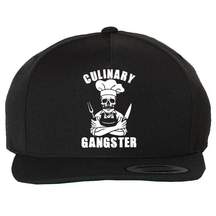 Culinary Gangster Cool Cooking Guru Wool Snapback Cap