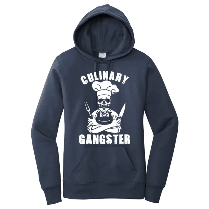 Culinary Gangster Cool Cooking Guru Women's Pullover Hoodie