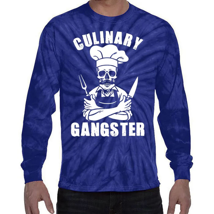 Culinary Gangster Cool Cooking Guru Tie-Dye Long Sleeve Shirt