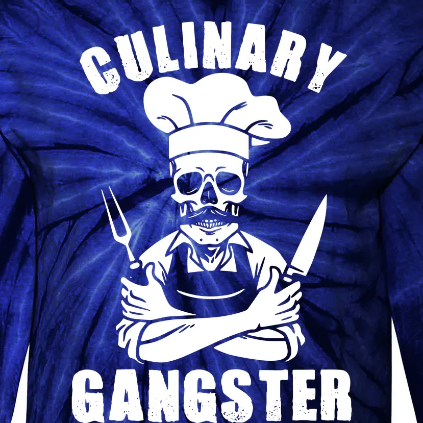 Culinary Gangster Cool Cooking Guru Tie-Dye Long Sleeve Shirt