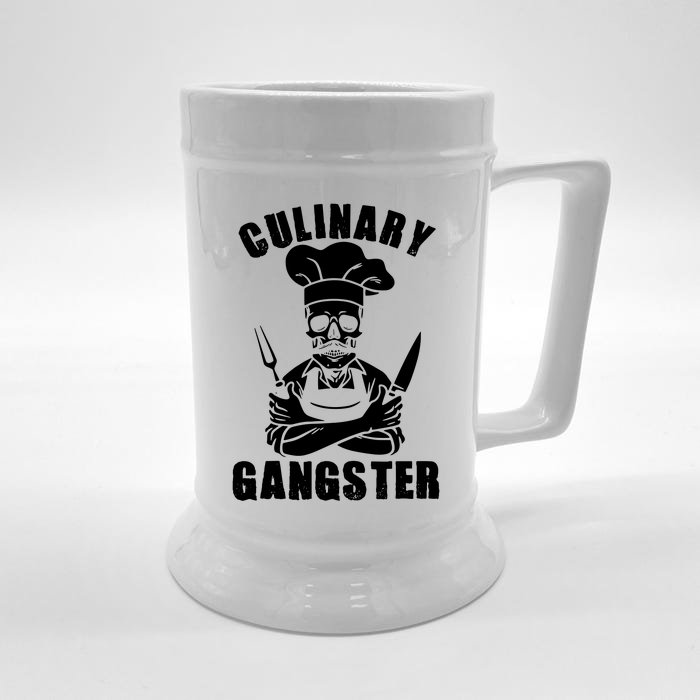 Culinary Gangster Cool Cooking Guru Front & Back Beer Stein