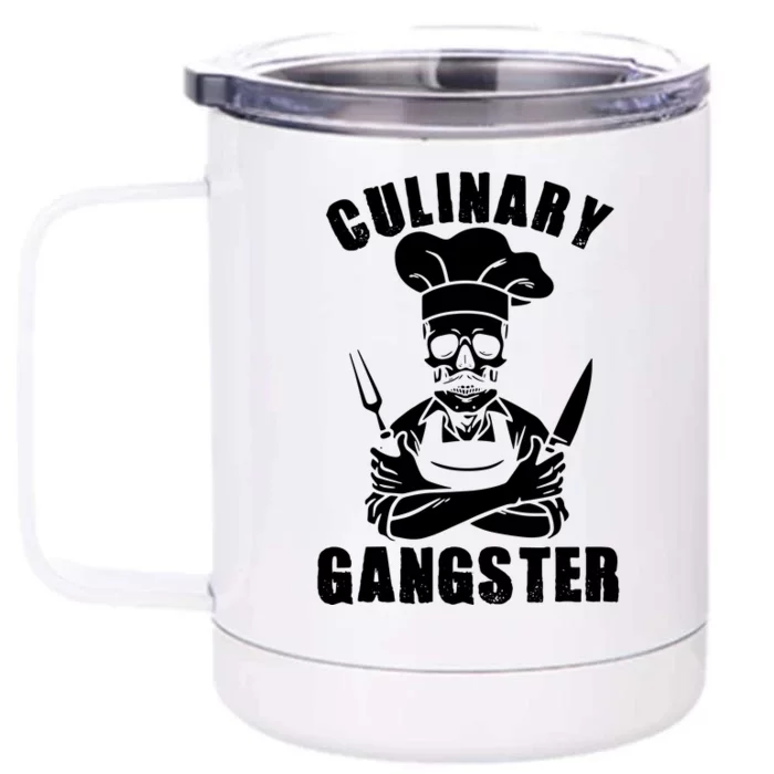 Culinary Gangster Cool Cooking Guru Front & Back 12oz Stainless Steel Tumbler Cup