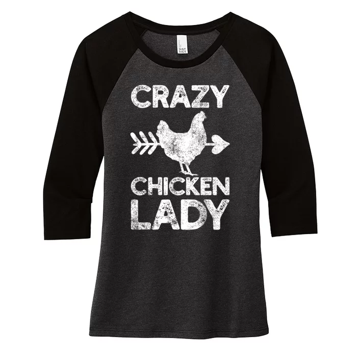 Chicken Gift Women's Tri-Blend 3/4-Sleeve Raglan Shirt