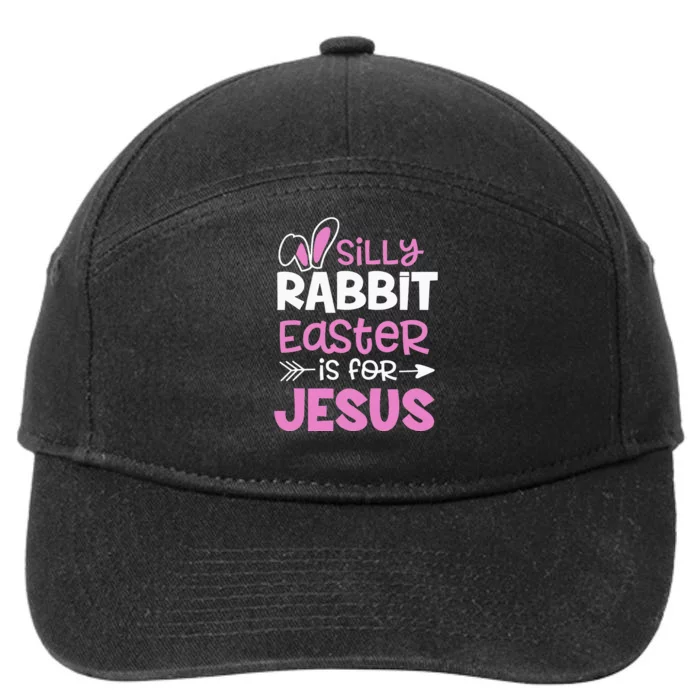 Christians Gifts Cute Silly Rabbit Easter Is For Jesus 7-Panel Snapback Hat