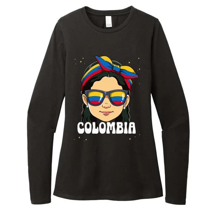 Colombian Girl Colombia Womens CVC Long Sleeve Shirt