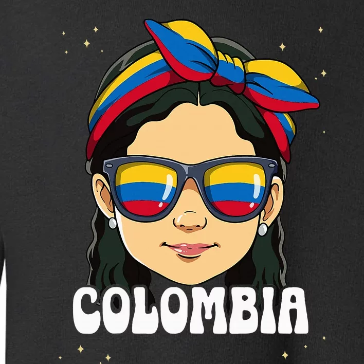 Colombian Girl Colombia Toddler Sweatshirt