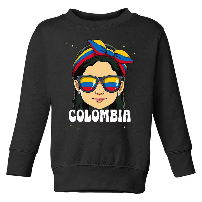 Colombian Girl Colombia Toddler Sweatshirt