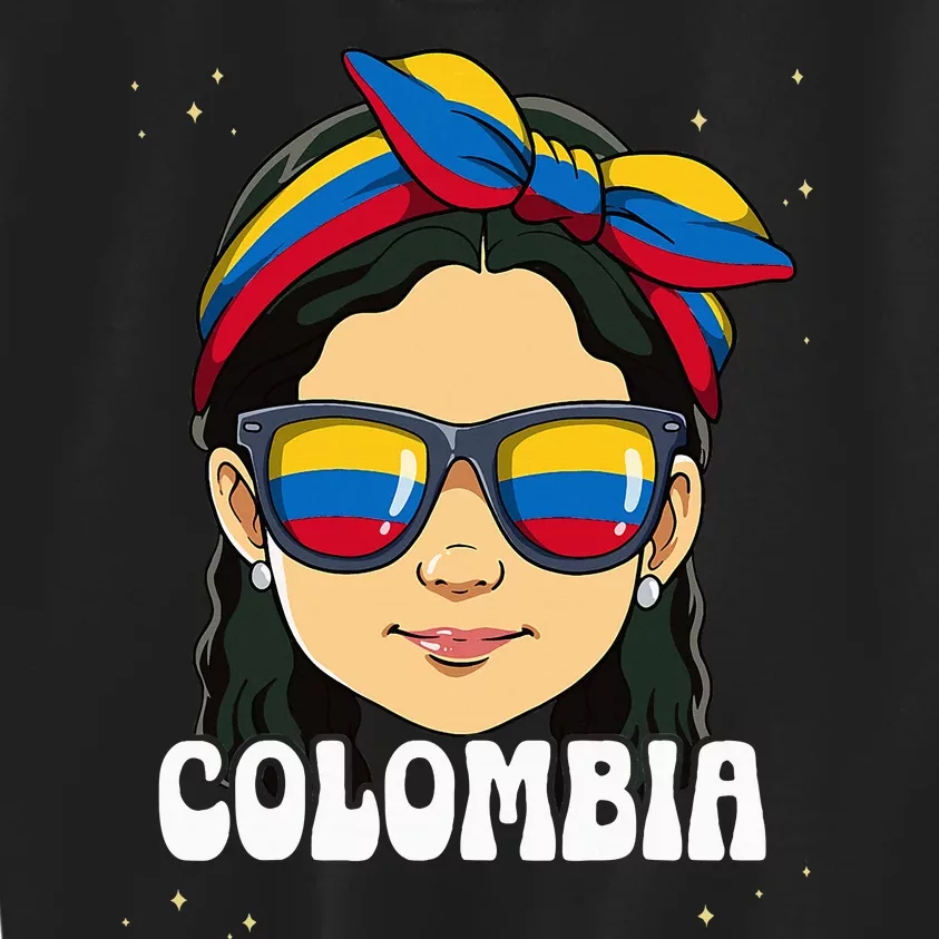 Colombian Girl Colombia Kids Sweatshirt