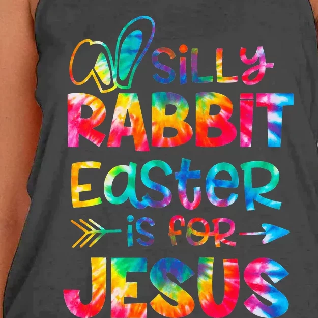 Christians Gifts Cute Silly Rabbit Easter Is For Jesus Women's Knotted Racerback Tank