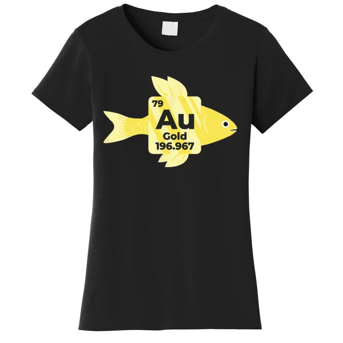 Chemistry Goldfish Chemical Symbol Chemist Women's T-Shirt