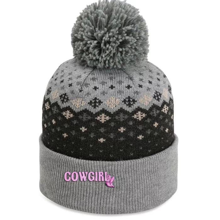 Cow Girl The Baniff Cuffed Pom Beanie