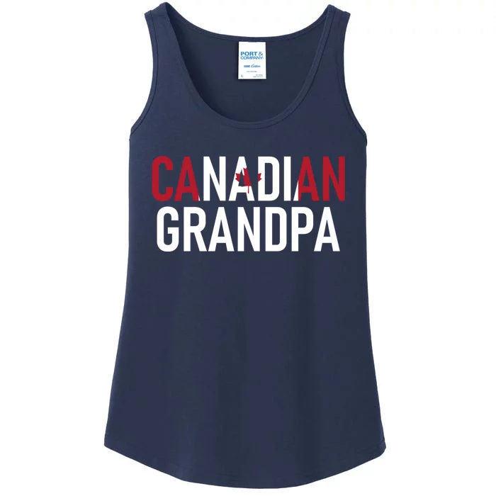 Canada Grandpa Canadian Grandpa Ladies Essential Tank