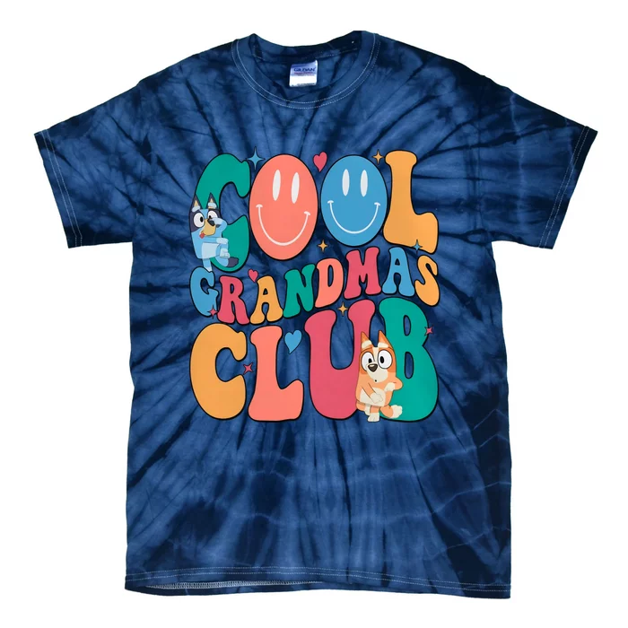 Cool GrandmaS Club Cute Dog Family Matching Tie-Dye T-Shirt