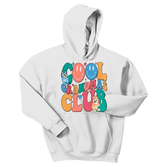 Cool GrandmaS Club Cute Dog Family Matching Kids Hoodie