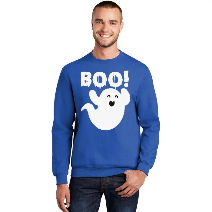 Cute Ghost Cool Funny Ghost Boo Halloween Tall Sweatshirt