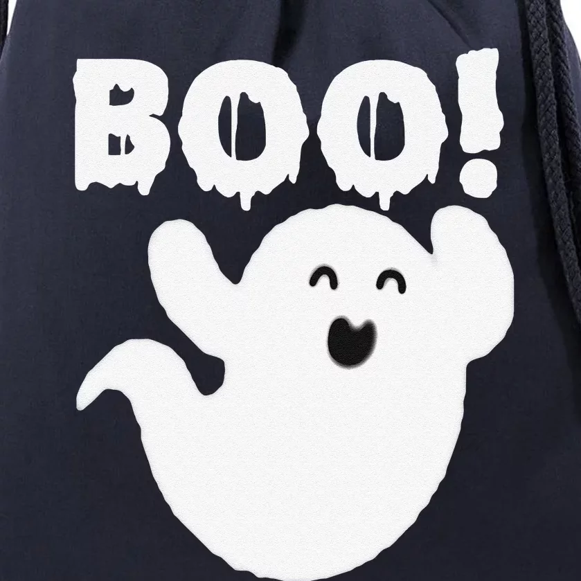 Cute Ghost Cool Funny Ghost Boo Halloween Drawstring Bag