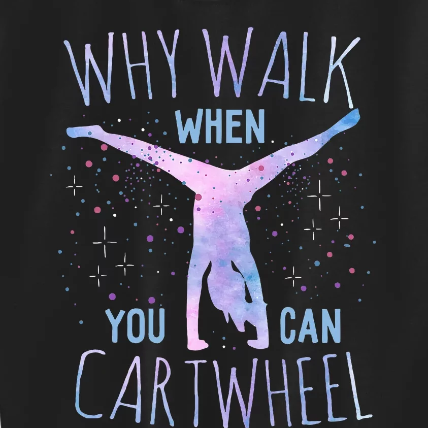 Cartwheel Gymnast Classic Fit TieDye Kids Sweatshirt