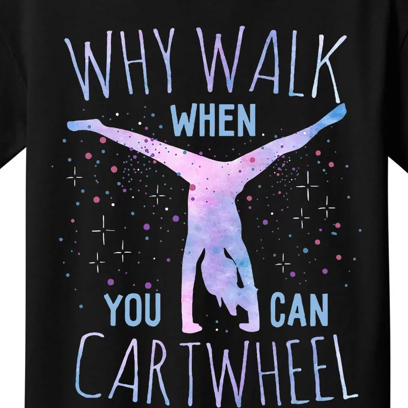 Cartwheel Gymnast Classic Fit TieDye Kids T-Shirt