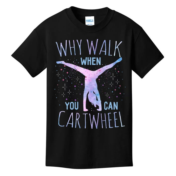 Cartwheel Gymnast Classic Fit TieDye Kids T-Shirt