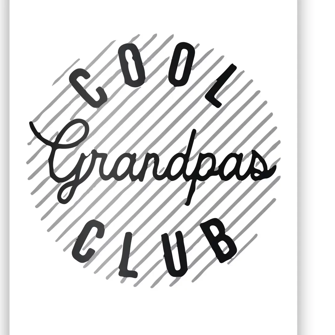 Cool Grandpas Club Fathers Day Poster