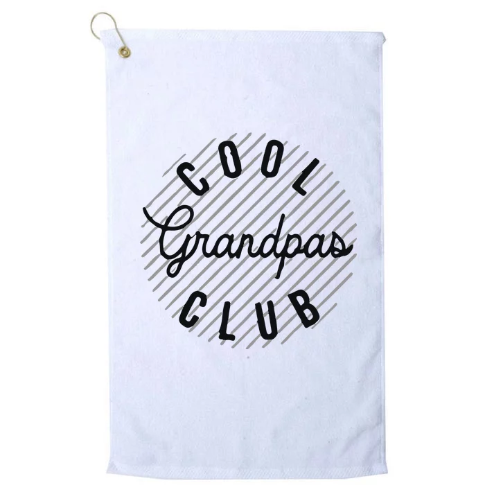 Cool Grandpas Club Fathers Day Platinum Collection Golf Towel