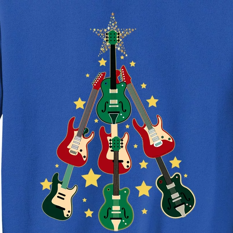 Cool Guitar Christmas Tree Guitar Lovers Christmas Tree Gift Tall Sweatshirt