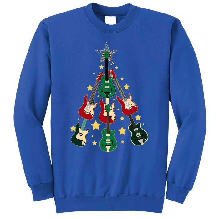 Cool Guitar Christmas Tree Guitar Lovers Christmas Tree Gift Tall Sweatshirt