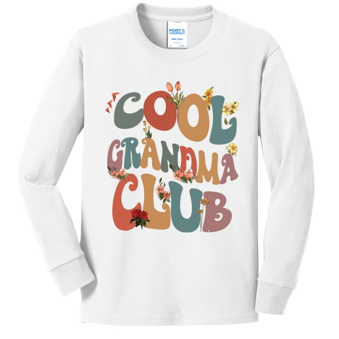 Cool Grandma Club Kids Long Sleeve Shirt