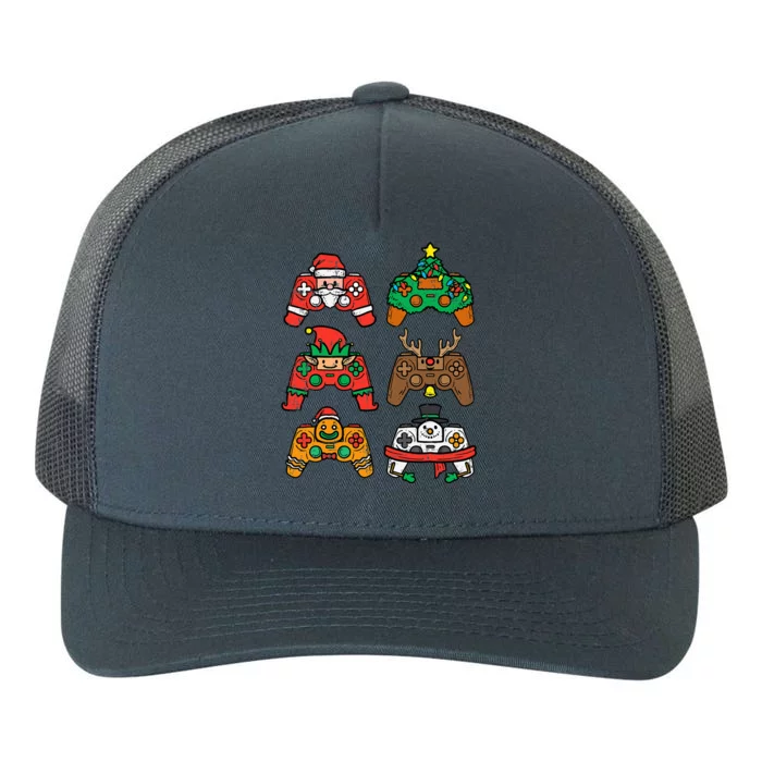 Christmas Gamer Controller Xmas Gaming Yupoong Adult 5-Panel Trucker Hat