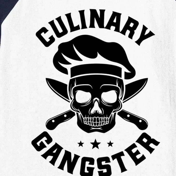 Culinary Gangster Chef Gift Baseball Sleeve Shirt