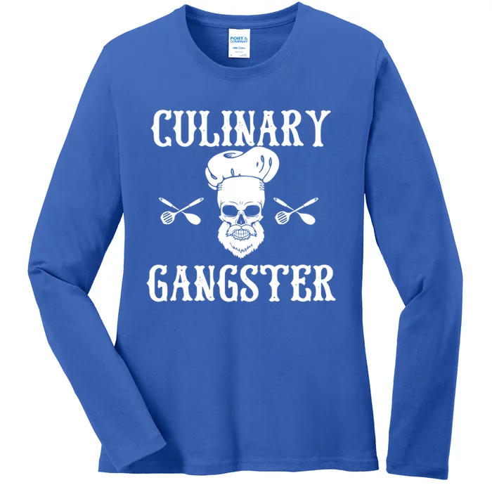 Culinary Gangster Cool Cooking Guru Gift Ladies Long Sleeve Shirt