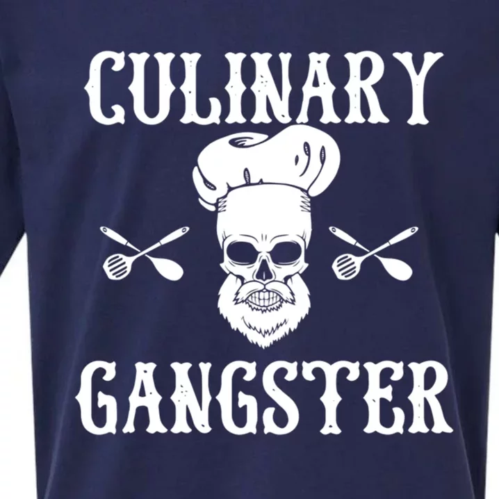 Culinary Gangster Cool Cooking Guru Gift Sueded Cloud Jersey T-Shirt