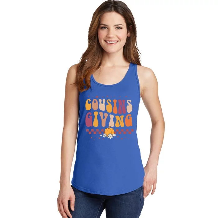 Cousins Giving Cute Pumpkin Cousin Crew Thanksgiving Family Gift Ladies Essential Tank