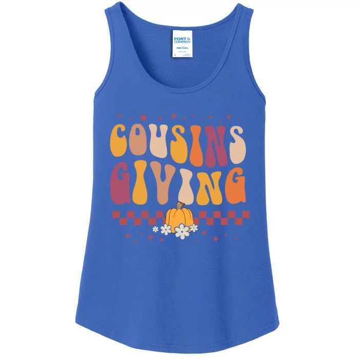 Cousins Giving Cute Pumpkin Cousin Crew Thanksgiving Family Gift Ladies Essential Tank