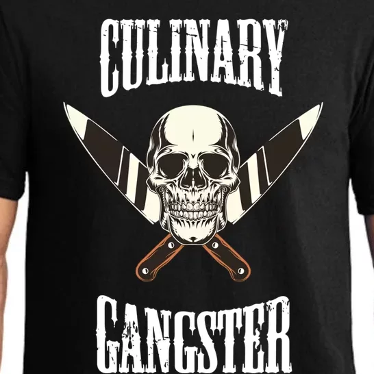 Culinary Gangster Chef Cook Kitchen Baker Food Preparation Funny Gift Pajama Set