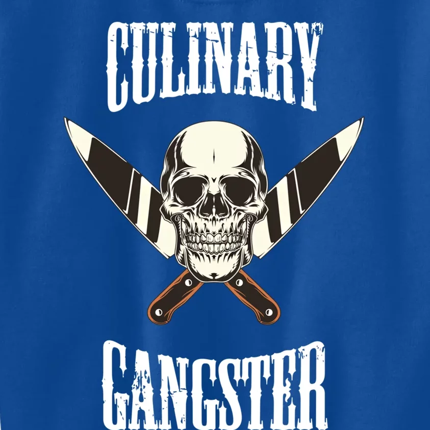 Culinary Gangster Chef Cook Kitchen Baker Food Preparation Funny Gift Kids Sweatshirt