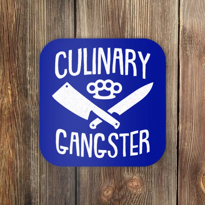 Culinary Gangster Chef Funny Kitchen Staff Cooking Gift Cool Gift Coaster