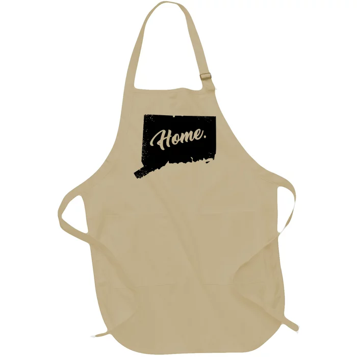 Connecticut Gifts Connecticut Home State Of Conn Pride Full-Length Apron With Pocket