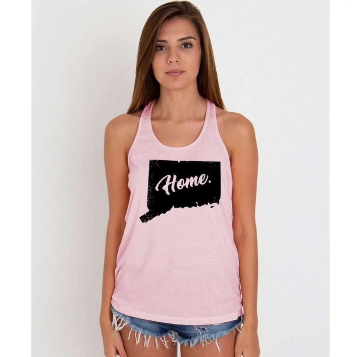 Connecticut Gifts Connecticut Home State Of Conn Pride Women's Knotted Racerback Tank