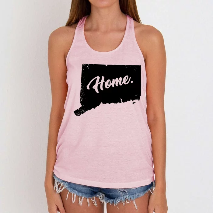 Connecticut Gifts Connecticut Home State Of Conn Pride Women's Knotted Racerback Tank