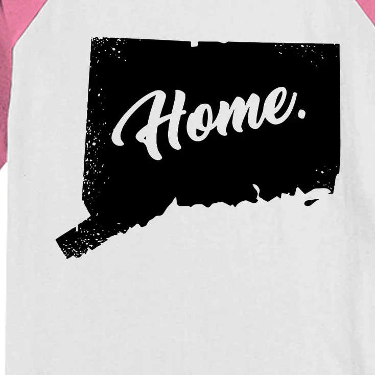 Connecticut Gifts Connecticut Home State Of Conn Pride Kids Colorblock Raglan Jersey