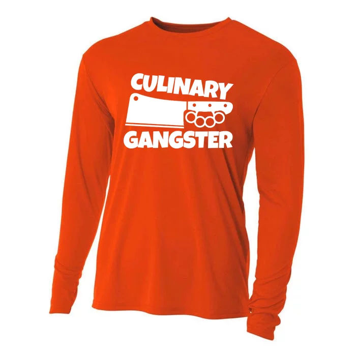 Culinary Gangster Chef Gift Cooling Performance Long Sleeve Crew