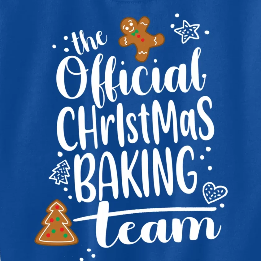 Christmas Gingerbread Cookie Baking Team Crew Gift Kids Sweatshirt