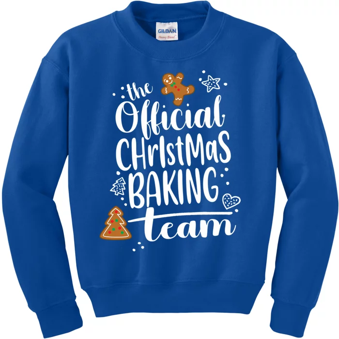 Christmas Gingerbread Cookie Baking Team Crew Gift Kids Sweatshirt