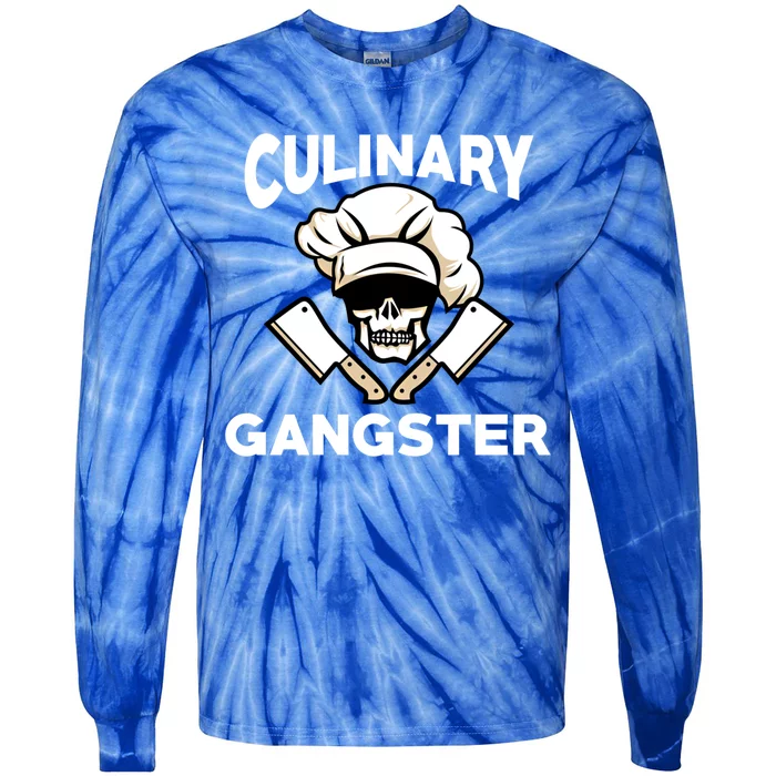 Culinary Gangster Chef Gift Tie-Dye Long Sleeve Shirt