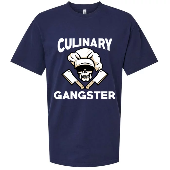 Culinary Gangster Chef Gift Sueded Cloud Jersey T-Shirt